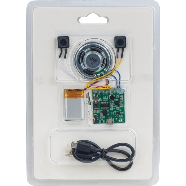 Main product image for Voice/MP3 Record and Playback Board Kit with Li-Poly Battery and USB Cable for STEM and DIY Projects320-2000